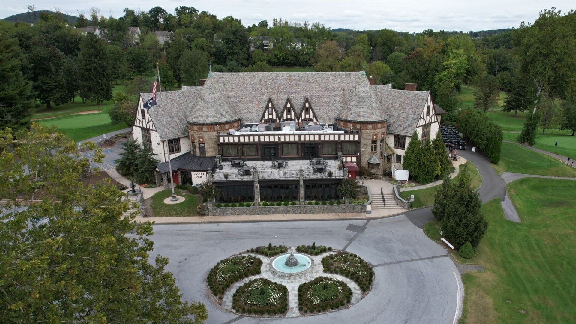 Reading Country Club drone shot